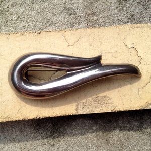 Vintage Taxco Silver Swirl Brooch
